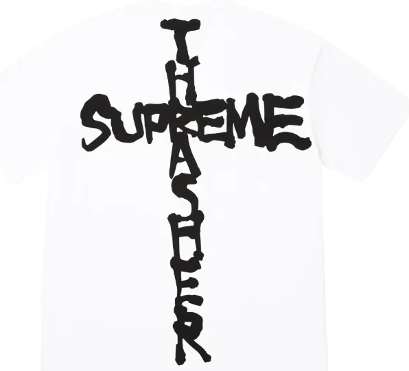 English and Black S T-shirt L M White Cross XL 0519